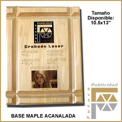 Placa grabada con laser