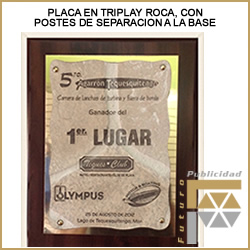 placa grabada