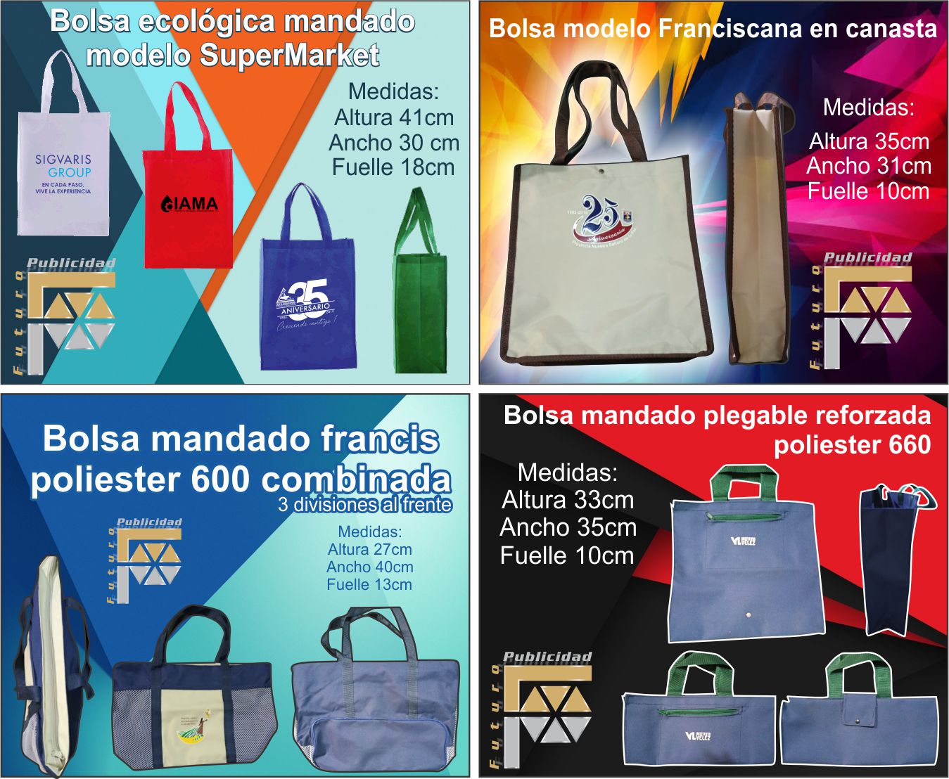 Bolsas mandado, bolsa con publicidad bolsa mercado, bolsa supermercado, bolsa publicitaria