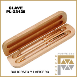 juego plumas madera